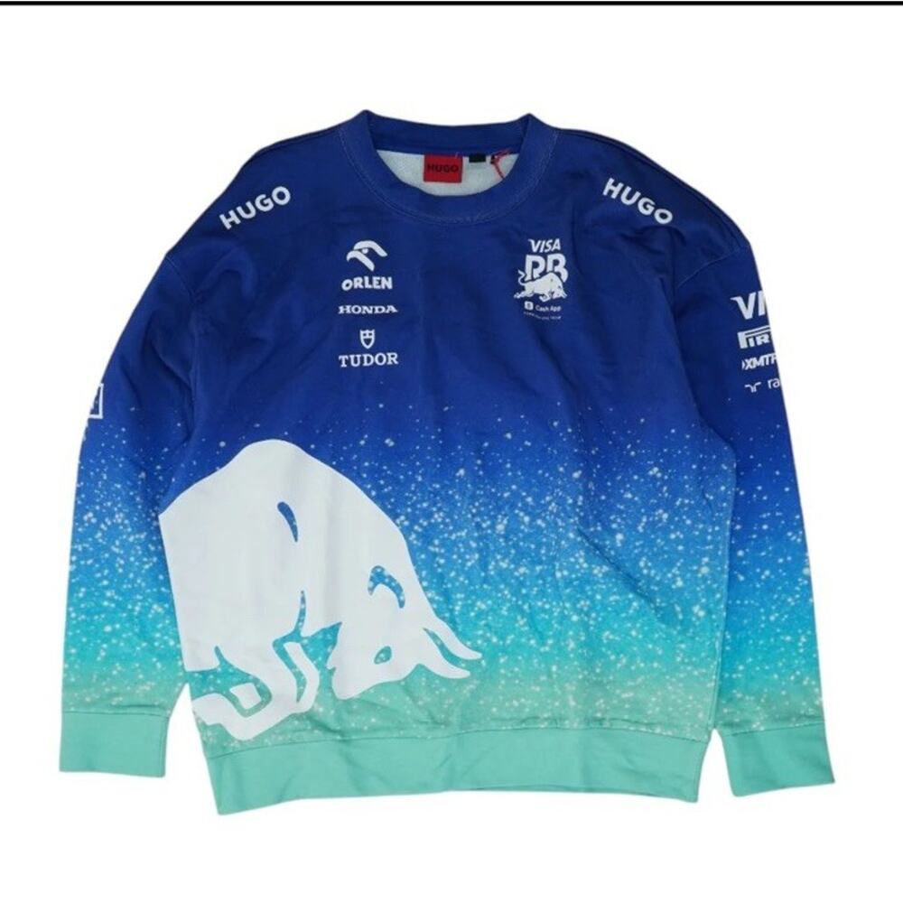 NWT Hugo BOSS Men’s Crewneck Sweatshirt- Size XL Bull Branding